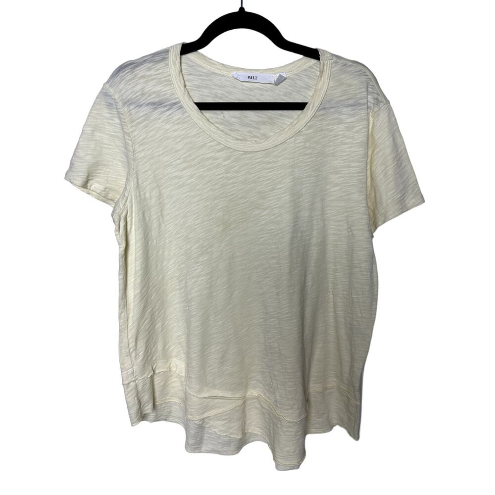 Wilt Large Short Sleeve Yellow Shirt